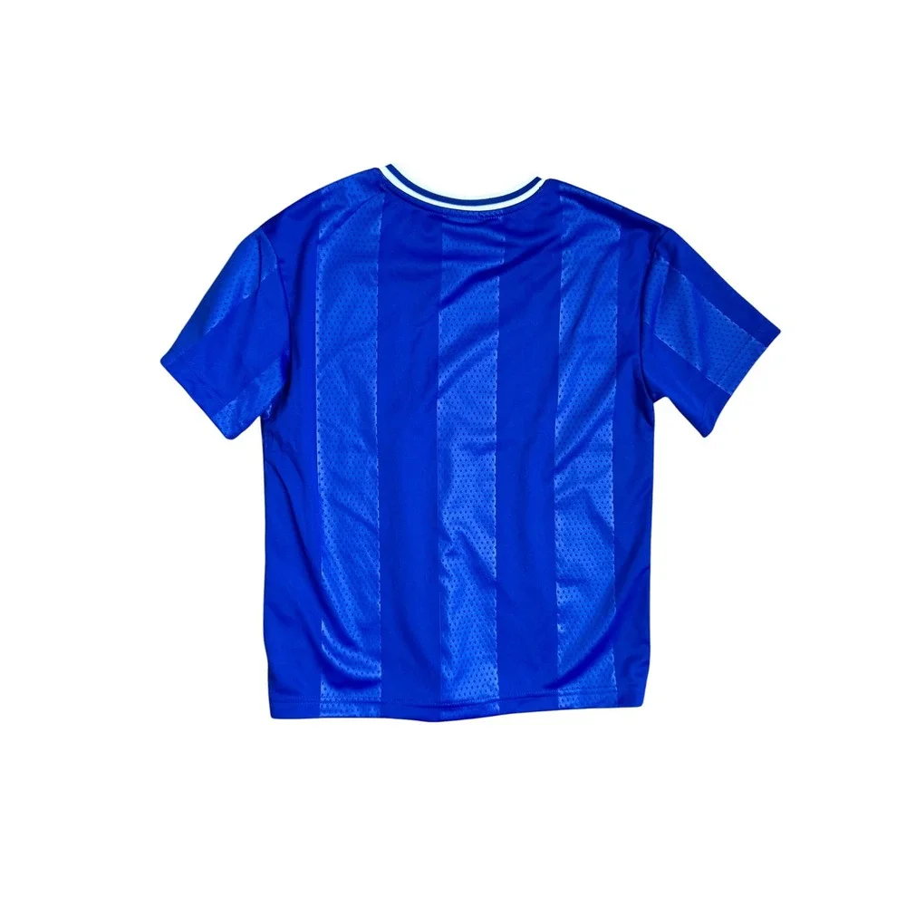 Converse Boys Athletic Dept V-Neck Jersey Blue White Logo Size M 9-10Y NEW